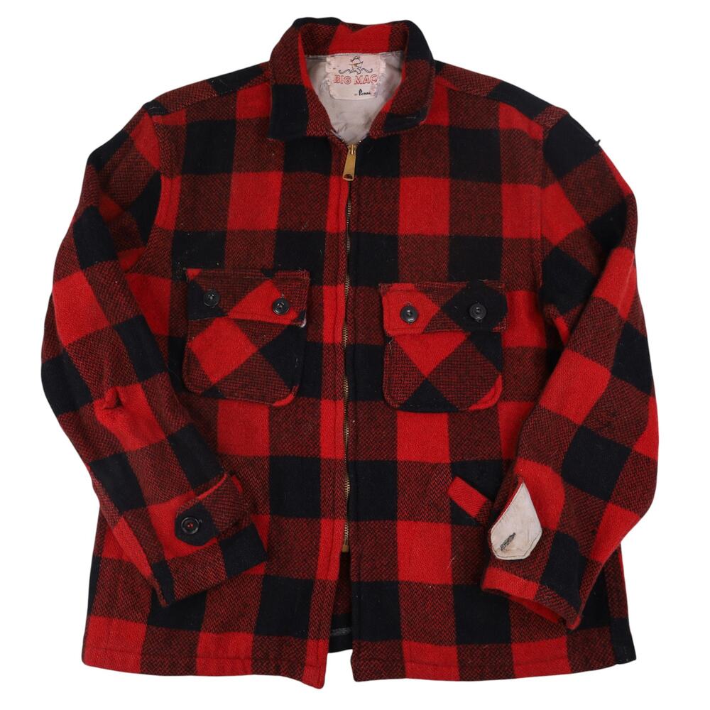 Vintage J.C. Penny's Big Mac Wool Buffalo Plaid Jacket